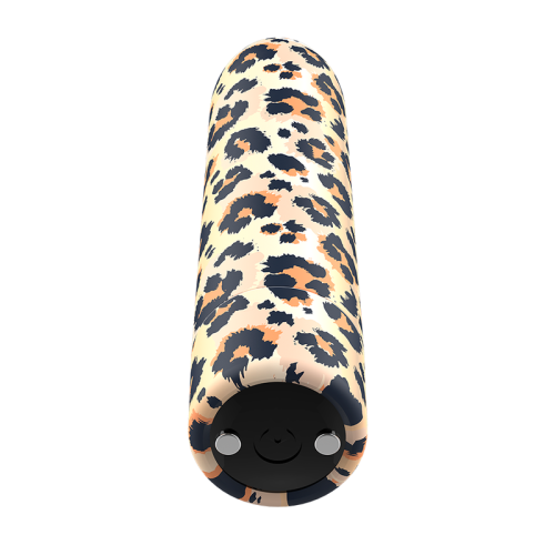 Custom Bullets - Leopard - Мощная вибропуля, 6.25х2 см (леопардовый) - sex-shop.ua