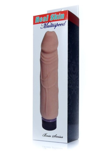 Boss - Real Skin Multispeed Flesh - Вибратор, 22х4 см - sex-shop.ua