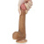 LoveToy 8'' Dual layered Silicone Dildo - силіконовий фалоімітатор подвійної щільності, 22х3.8 см (коричневий) - купити в Україні | Секс шоп SEX-SHOP.ua