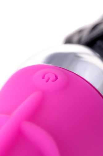 Toyfa - xBlack & Red, Vibrator, 6 vibration modes - Вибратор с плетью, 16х3.5 см (розовый)