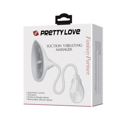 Pretty Love Passionate Lover Breast and Clit Pump - Помпа для клитора с вибрацией, 10.4х4.9 см - sex-shop.ua