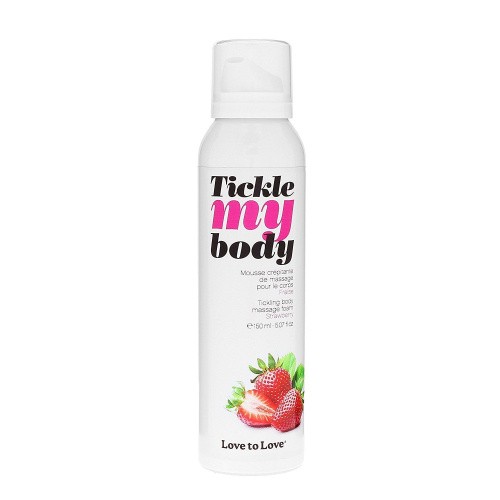 Love To Love Tickle My Body Strawberry - увлажняющая массажная пена, 150 мл.