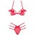 Obsessive Giftella set - эротический комплект белья, L/XL (красный)