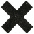 Cottelli Collection Nipple Sticker X - наклейки на соски, (чорний)