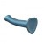 Strap-On-Me Mono Density Dildo, M - Насадка для страпона гибкая, 18х3.3 см., (голубая)