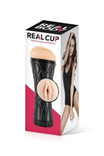 Real Body Real Cup Vagina - Мастурбатор вагіна в рифленому корпусі, 23.7х9 см