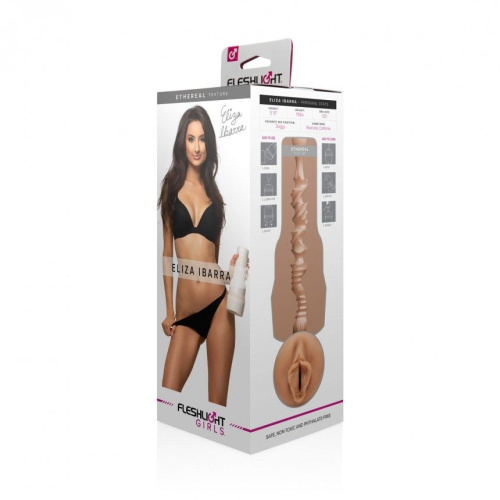 Fleshlight Girls: Eliza Ibarra - Ethereal - Мастурбатор - слепок вагины порноактрисы, 24.7х9.5 см