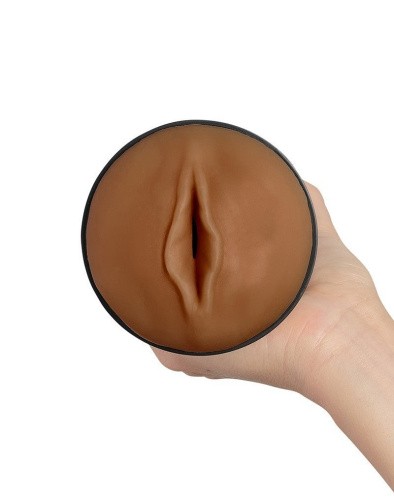Kiiroo Feel Stroker Mid Brown - Мастурбатор вагина для секс-машины Kiiroo Keon, 22 см