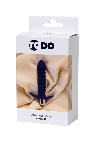 ToDo By Toyfa Condal Анальная пробка с вибрацией, 14 см (фиолетовый) - sex-shop.ua