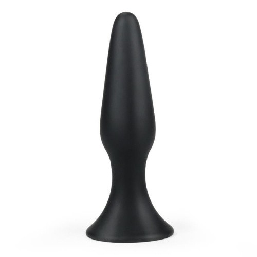 LoveToy Lure Me Large Anal Plug - силиконовая анальная пробка, 12.5х3 см (чёрный)