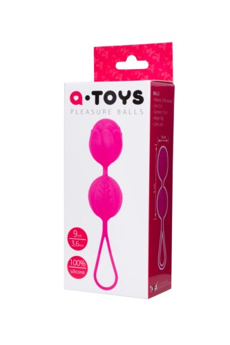 Toyfa A-Toys - Keggel Balls silicone - Вагинальные шарики, 9х3,5 см (розовые)