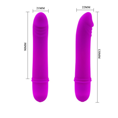 Pretty Love Beck Vibrator Purple - Вибратор, 12 см (фиолетовый) - sex-shop.ua