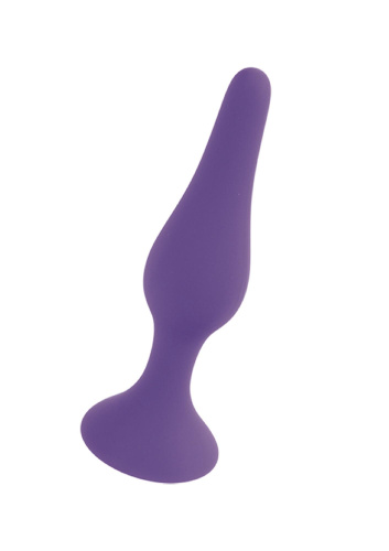 Boss Silicone Plug Purple Medium - Анальна пробка, 11 см (фіолетовий)