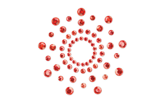 Bijoux Indiscrets Mimi Red - пестис із кристалів, прикраса на соски, (червоний)