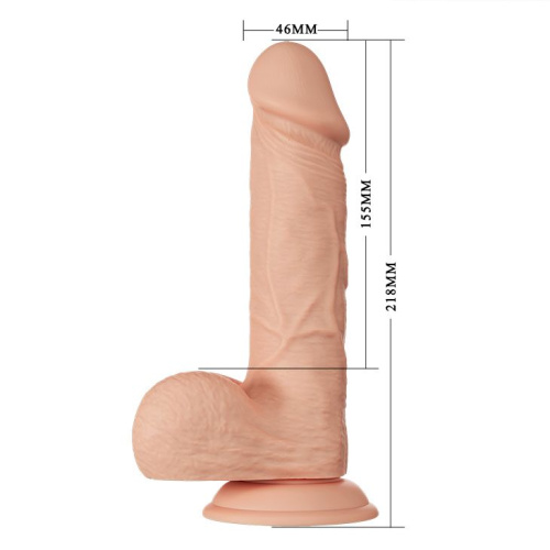 Beautiful Encounter Bahamut Dildo Flesh - Релистичный фаллоимитатор на присоске, 15,5 см (телесный)