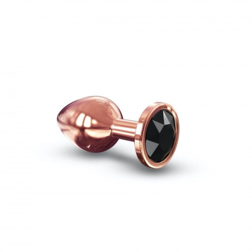 Dorcel Diamond Plug M металлическая анальная пробка с кристаллом, 8.3х3.4 см (чёрный) - sex-shop.ua