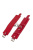 sLash Leather Dominant Hand Cuffs - шкіряні наручники, 19.5 см (червоний)