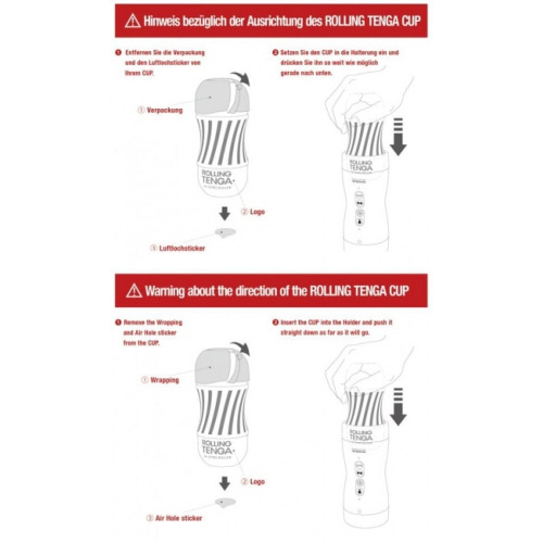 Tenga Rolling Tenga Gyro Roller Cup Strong - Мастурбатор, 15.5х7.1 см (чорний) - купити в Україні | Секс шоп SEX-SHOP.ua