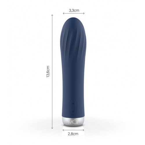 Mai Attraction Pleasure Toys Silver Edition Spiral - Вибратор, 13.3х3.6 см