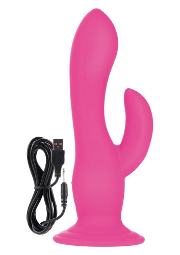 California Exotic Novelties Rechargeable Wireless Pleaser Pink - Вібратор з присосками, 10.8х3.8 см