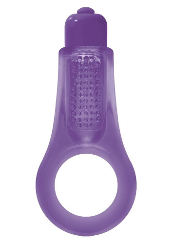 NS Novelties Firefly Couples Ring - виброкольцо, 8х3 см (пурпурный) - sex-shop.ua