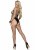 Leg Avenue Long Sleeved - Бодистокинг в крупную сетку, OS (черный)