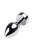 Silver anal plug TOYFA Metal - срібляста анальна пробка із кристалом, 8.2х3.8 см (прозорий) - купити в Україні | Секс шоп SEX-SHOP.ua