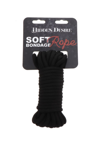 Hidden Desire Bondage Rope 10 meter - веревка для связывания, 10 м (черная) - sex-shop.ua