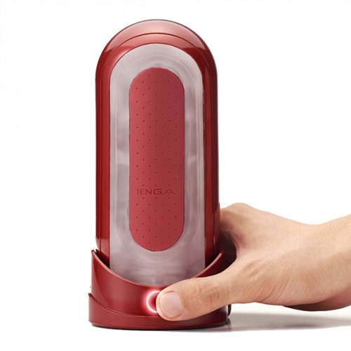 Tenga Flip Zero Red + Flip Warming Set мастурбатор с подогревом, 18х7 см  (красный)