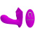 LyBaile Pretty Love Willie RC G-Spot Vibrator Purple - Вагинально-клиторальный вибратор в пультом ДУ,  9.7х3 см (фиолетовый)