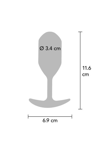 Анальная пробка ToyJoy Weighted Plug, 11.6 см