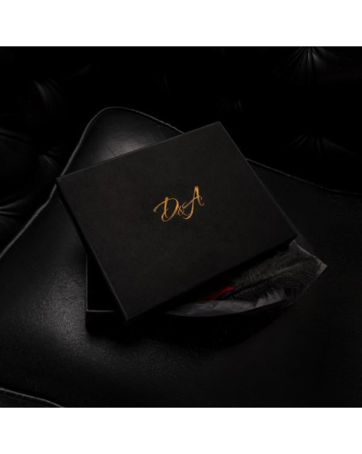 D&A Розпусна Анжеліка - Спідниця під латекс з прозорою сіткою ззаду, М (чорний)