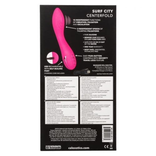 CalExotics California Dreaming Surf City Centerfold-вібратор для точки G, 16х3, 75 см - купити в Україні | Секс шоп SEX-SHOP.ua