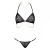 Obsessive Pantheria 2-pcs set black - Сексуальный леопардовый комплект, L/XL