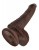 King Cock 6' Cock With Balls Brown - Фаллоимитатор 15.2х3.8 см (коричневый)