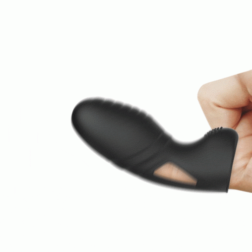 LyBaile Pretty Love Alan Finger Vibrator Black - Насадка на палец, 10х3 см (чёрный)