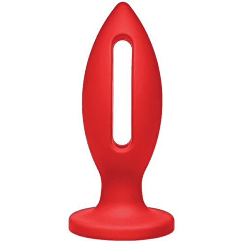 Doc Johnson Kink Lube Luge Premium Silicone Plug 6" - силиконовая анальная пробка, 14х5 см (красный) - sex-shop.ua