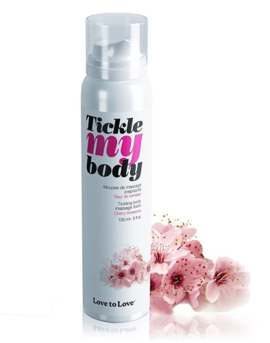 Love To Love Tickle My Body Cherry Blossom - масажна піна, що зволожує, 150 мл. - купити в Україні | Секс шоп SEX-SHOP.ua
