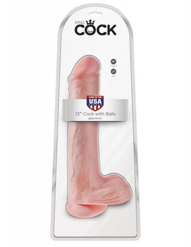 Фалоімітатор King Cock 13inch With Balls, 33х7 см - купити в Україні | Секс шоп SEX-SHOP.ua