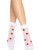 Leg Avenue Strawberry - Акуратні шкарпетки, OS (білий)