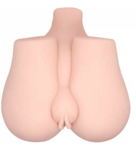 LyBaile Crazy Bull Vagina and Anus Masturbator - Мастурбатор с вибрацией, 16х10 см