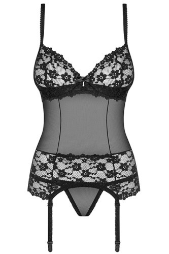 Obsessive Letica corset - сексуальный корсет с трусиками, L/XL
