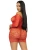 Leg Avenue-Heart net mini dress Red - Сетчатое платье, OS (красный) - sex-shop.ua