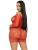 Leg Avenue-Heart net mini dress Red - Сетчатое платье, OS (красный)