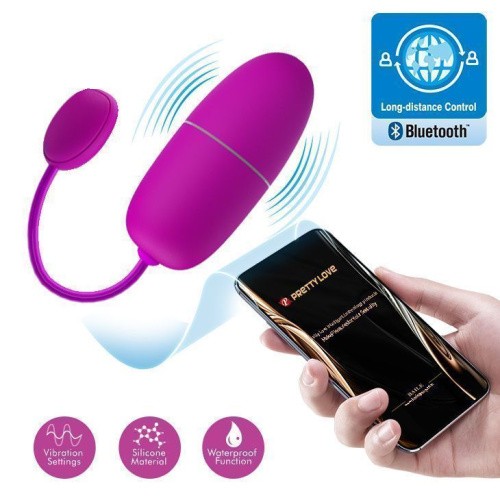Pretty Love Nymph bullet vibration Mobile APP remote control Purple - Віброяйце з керуванням зі смартфона, 6,9 х3,0 см (фіолетовий) - купити в Україні | Секс шоп SEX-SHOP.ua