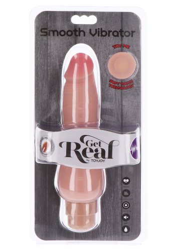Get Real Dual Density Smooth Vibrator - Реалістичний вібратор, 22. 5х4. 3 см (тілесний) - купити в Україні | Секс шоп SEX-SHOP.ua