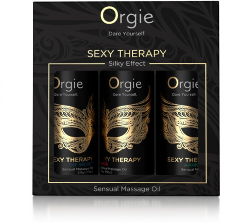 Orgie - SEXY THERAPY - Набір масажної олії з ароматами-афродизіаками, 3х30 мл