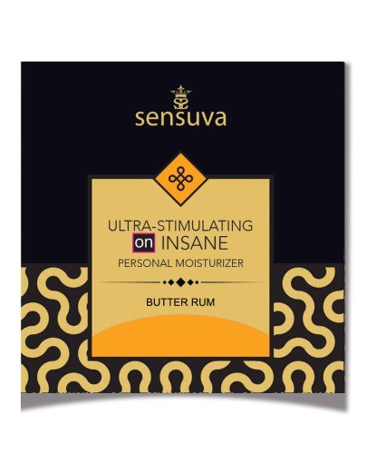 Sensuva Ultra-Stimulating On Insane Butter Rum пробник стимулюючого лубриканта з ароматом рому, 6 мл (6 мл)