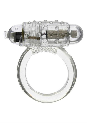 Cockring Silicon Vibr Clear - виброкольцо, 4.5х3см(прозрачный)