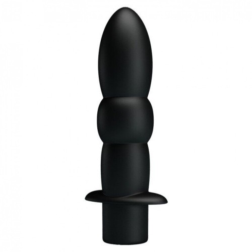 Pretty Love Wyatt Anal Vibro Plug - Вібратор анально-вагінальний, 11.5х2.7 см (чорний) - купити в Україні | Секс шоп SEX-SHOP.ua